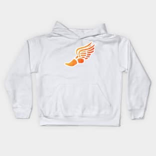 Orange Ombre Track Shoe Kids Hoodie